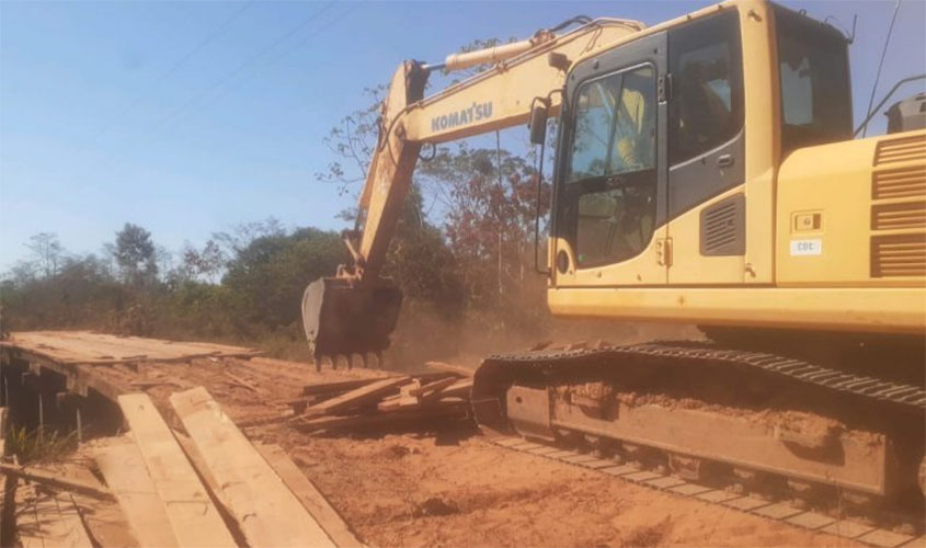 Governo recupera trecho da RO-485, que liga Colorado D’Oeste a Corumbiara