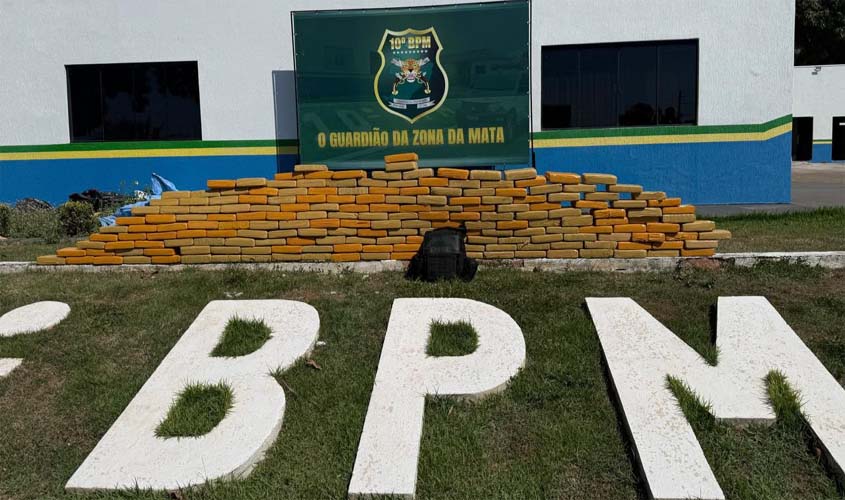 PF, PM/RO e BPFron apreendem cerca de 400 kg de drogas