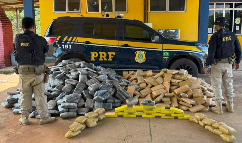 PRF apreende mais de 1 tonelada de drogas na BR-364