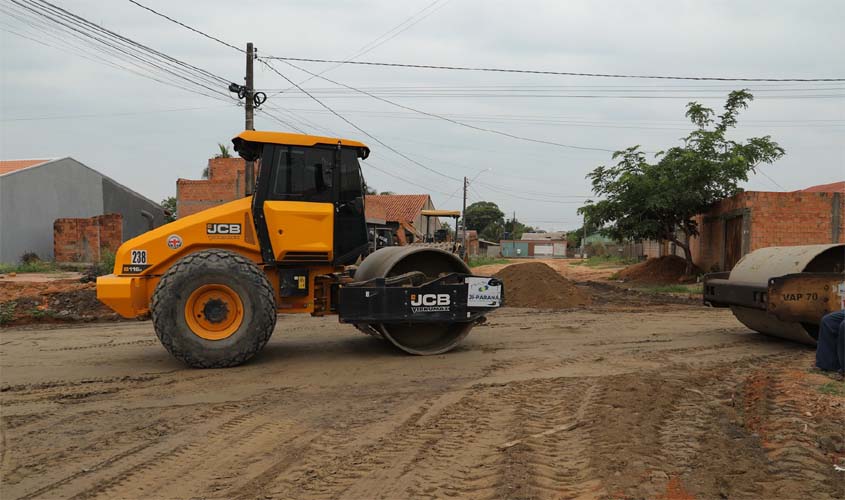 Concluída base para a pavimentação de ruas no Boa Esperança