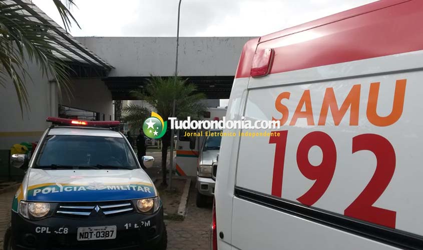 Homem é agredido com um golpe de facão na cabeça por desconhecido