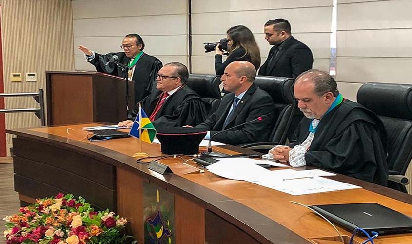Membros do MPRO prestigiam posse da nova cúpula administrativa do Judiciário