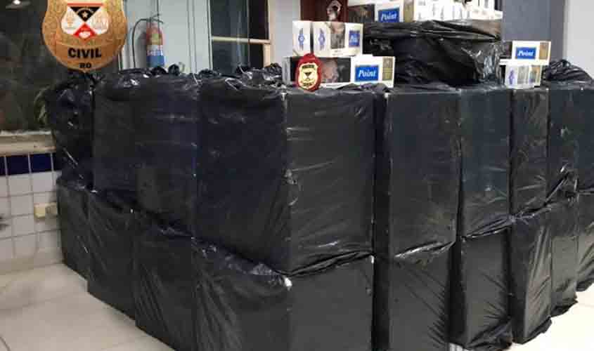 Denarc faz apreensão de carga de cigarros contrabandeados avaliada em R$ 125 mil