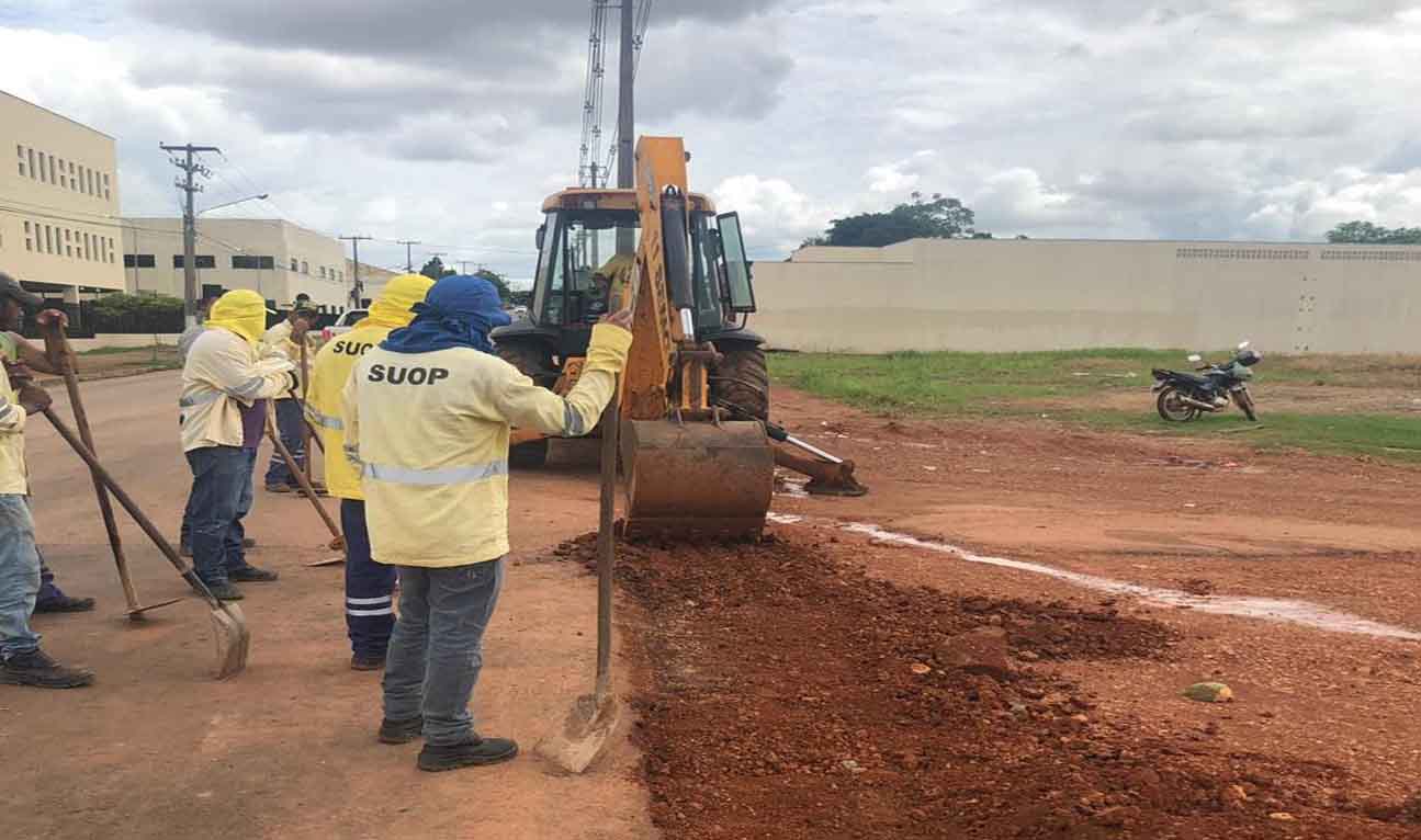 Semisb faz acabamento de obra na Av. Rogério Weber e tapa buracos na Pinheiro Machado