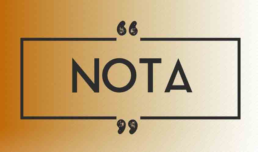 Nota da Ameron - Quadro de Saúde do desembargador Walter Waltenberg da Silva Júnior