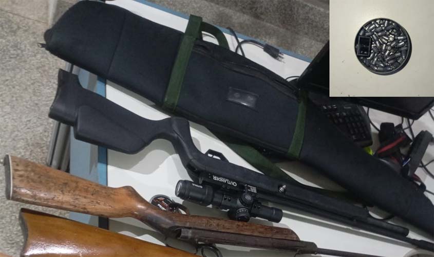 PM apreende arsenal irregular em ação de inteligência