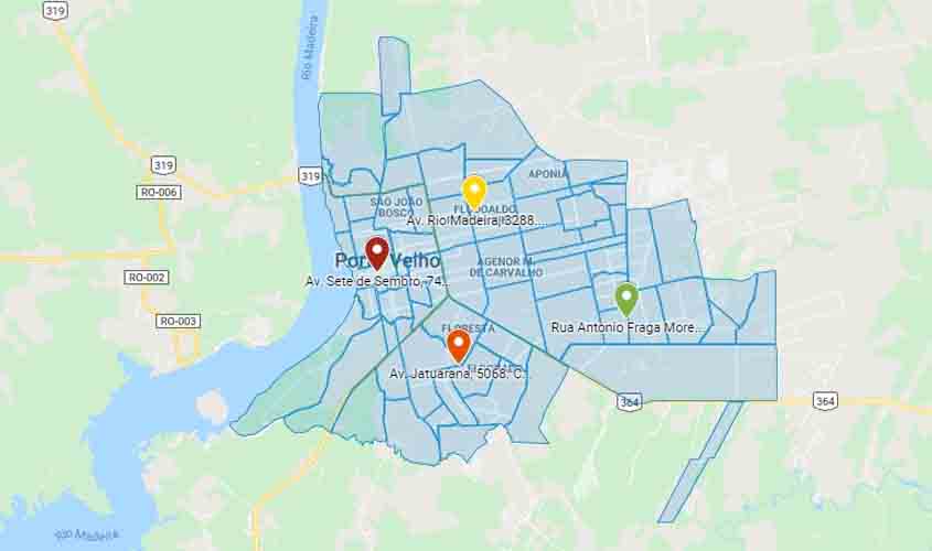 Prefeitura disponibiliza mapa de localização de postos de atendimentos para emissão de IPTU