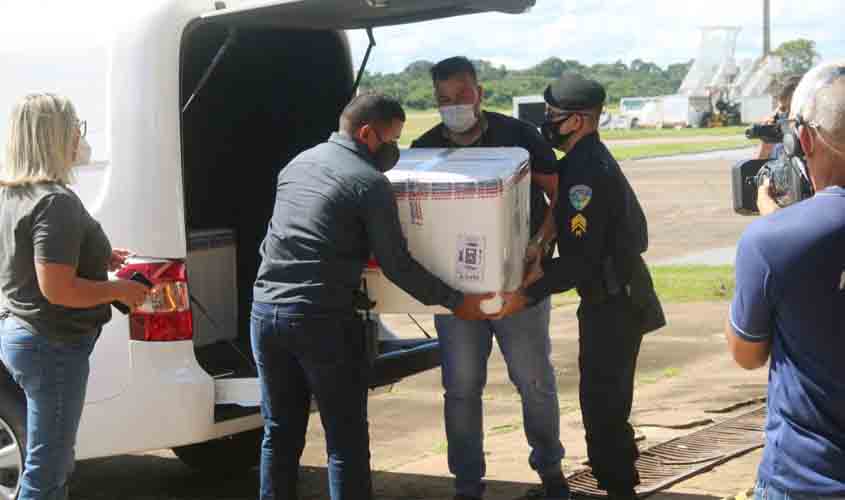 Mais 36.600 doses da vacina contra Covid-19 serão enviadas às Regionais de Saúde de Rondônia nesta segunda-feira, 8