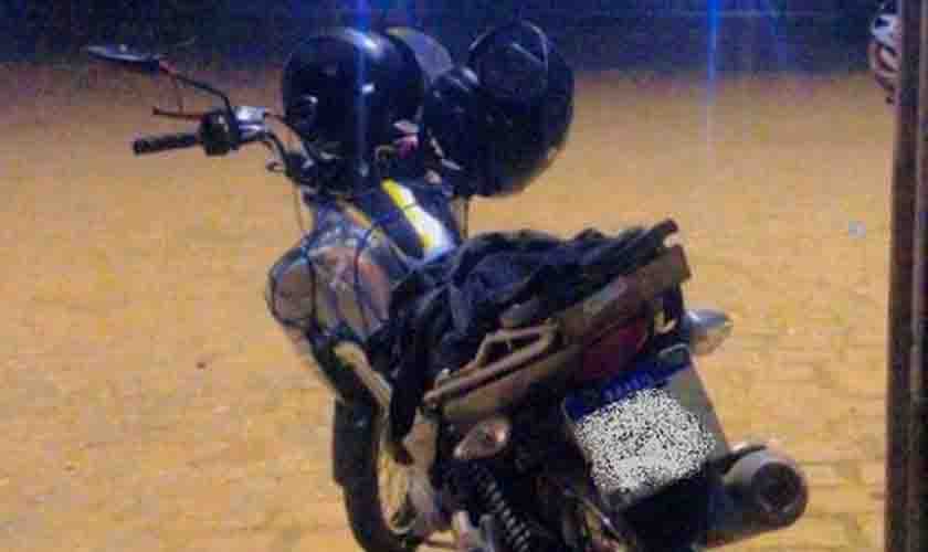 Em menos de duas horas, Polícia Militar recupera motocicleta furtada