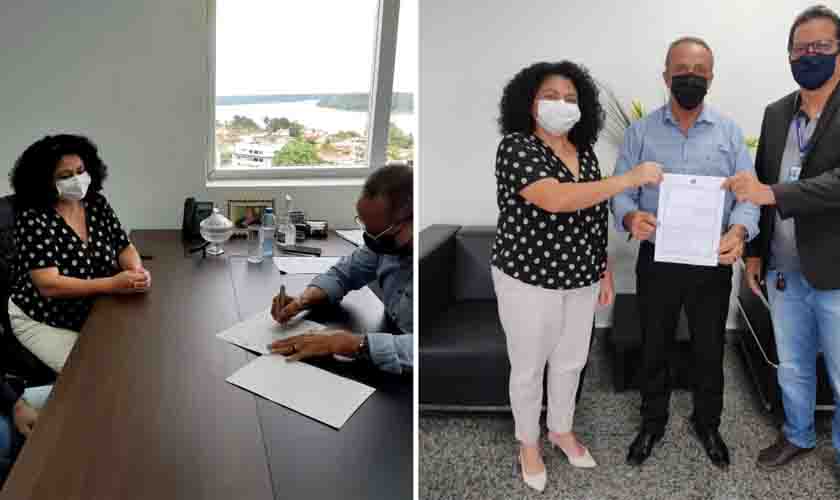 Sindcontrole entrega Projeto de Lei Conselheiro Cidadão para deputado Lazinho da Fetagro