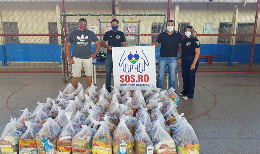 Guarda Mirim de Porto Velho é contemplada com cestas básicas da Campanha SOS.RO