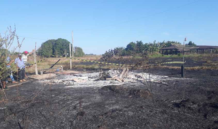 Corpo de cadeirante é encontrado carbonizado em Candeias do Jamari