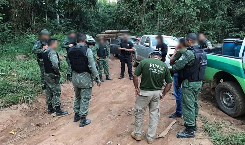 PF, PM e FUNAI realizam fiscalização ambiental em terra indígena