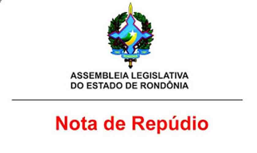 Nota de Repúdio do deputado estadual Jair Montes