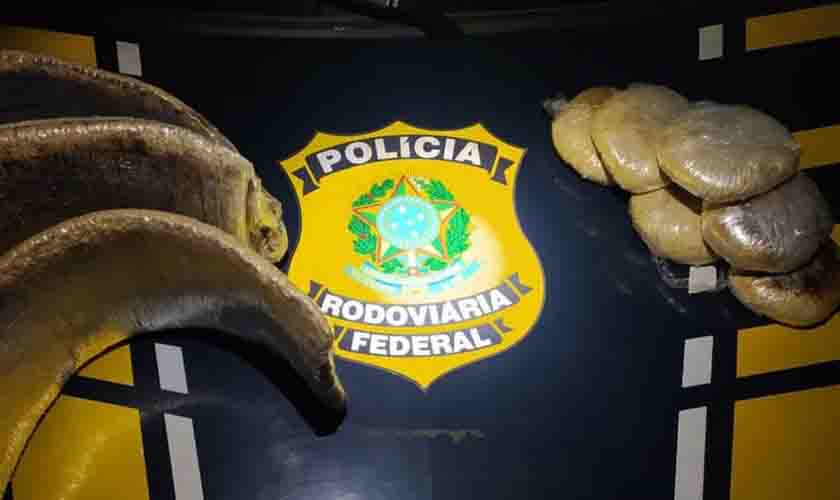 Em Ji-Paraná/RO, PRF faz grande apreensão de pasta base