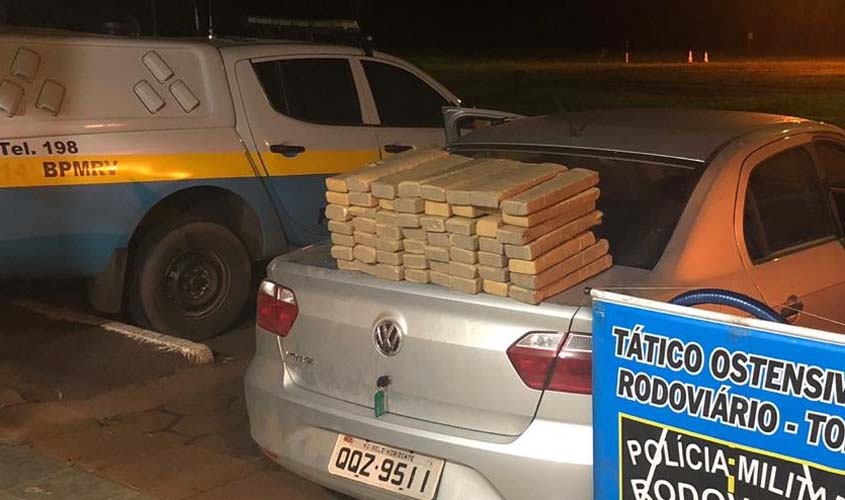 Droga que seria levada à Rondônia é localizada em estofamento de veículo