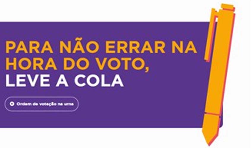 Eleitor pode levar colinha com o número do candidato para agilizar votação