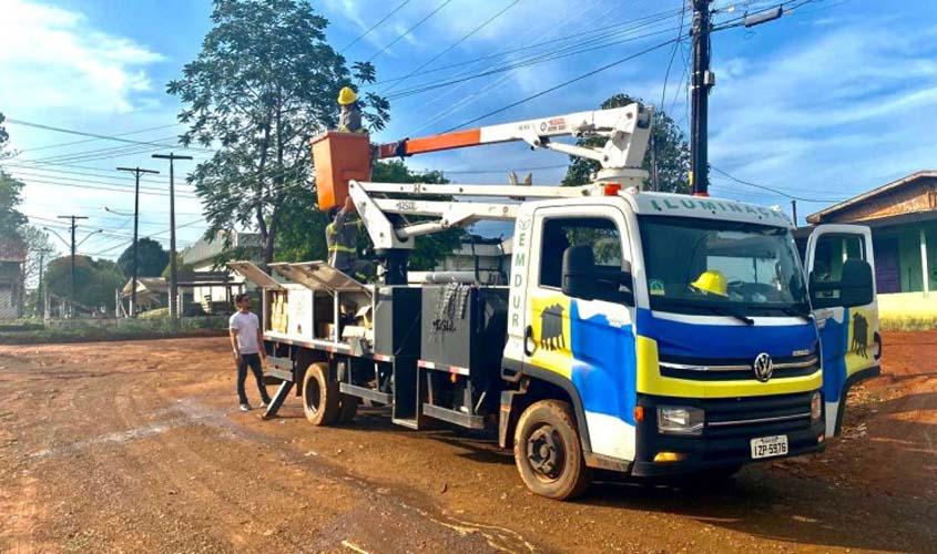 Prefeitura recupera 100% da iluminação pública do distrito de Nova Califórnia