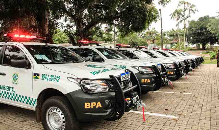 Batalhão de Polícia Ambiental recebe dez viaturas da Sedam; proposta é reforçar proteção ao meio ambiente