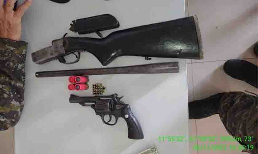 Três Armas são apreendidas pela Polícia Militar no município de Alta Floresta