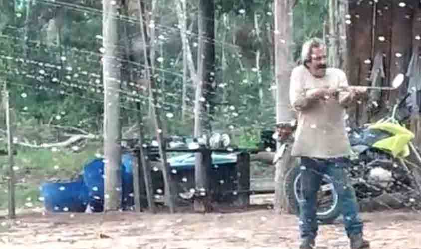 VÍDEO DRAMÁTICO: imagens mostram momento em que disputa por terras acaba em tiro de espingarda e morte
