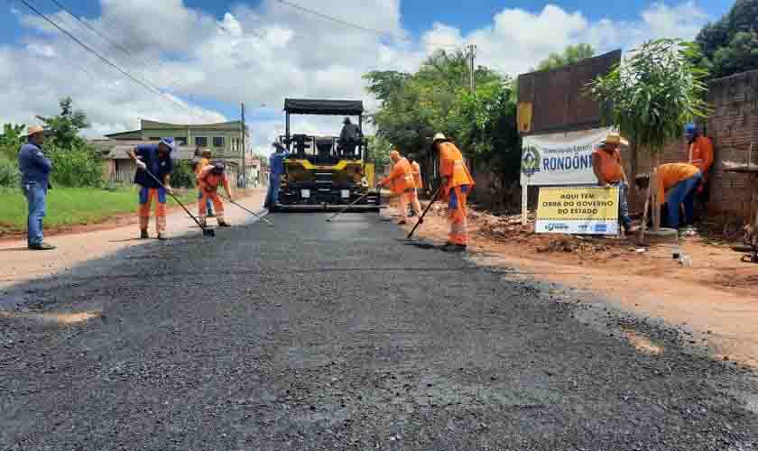 Serviços do “Tchau Poeira” iniciam em Cacoal; município vai receber mais de dez quilômetros de recapeamento na 1ª etapa