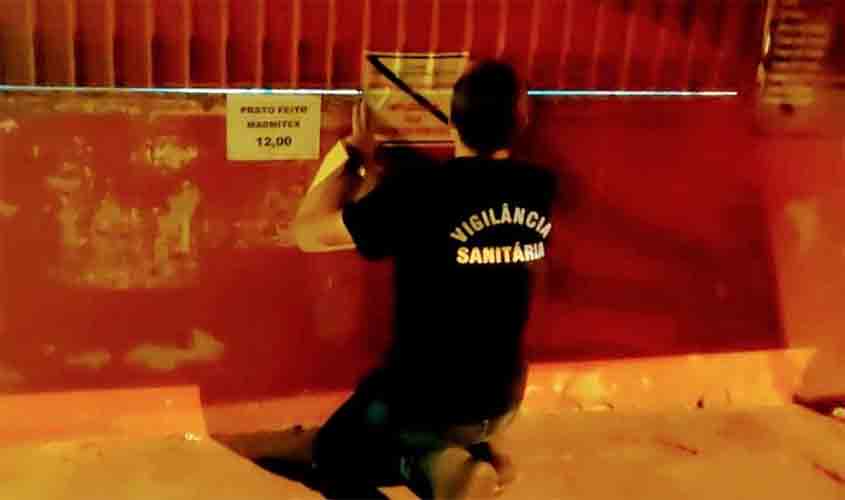 Em noite de fiscalização rigorosa, bares e lanchonetes são interditados por descumprimento do decreto municipal