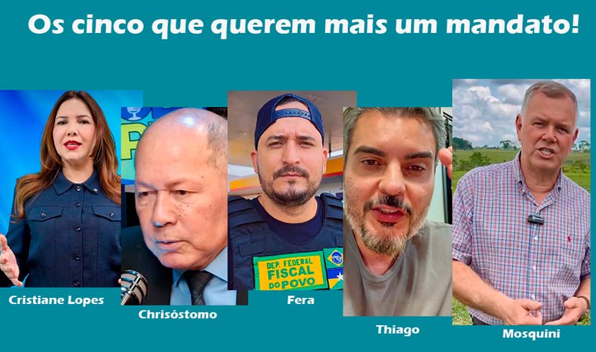 Ao menos cinco deputados federais buscarão novo mandato