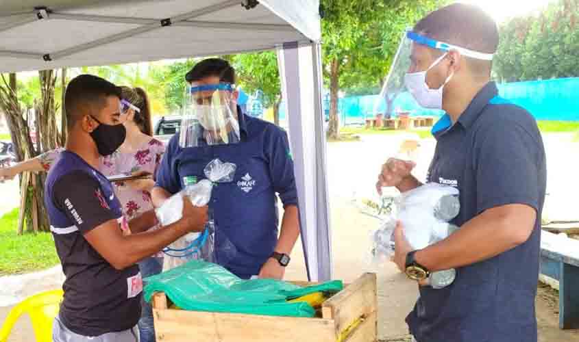 Produtores da região Central de Rondônia recebem doação de kit para prevenção da Covid-19