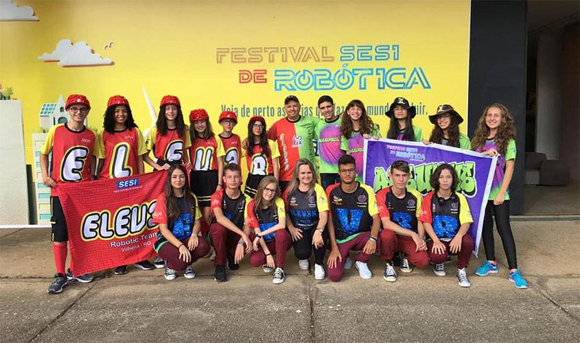 Equipe de robótica SESI fica entre as dez melhores do país