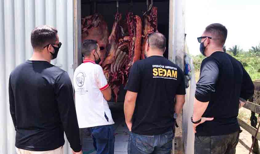 Governo de Rondônia reforça fiscalização para combater abate e comércio ilegal de carne bovina no Estado