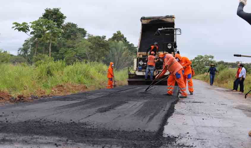 DER recupera trecho de 38 quilômetros da RO-463 que liga o município à BR-364