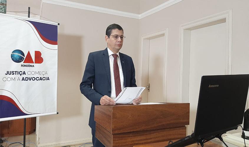 OAB de Ariquemes recebe nove novos advogados e advogadas em videoconferência