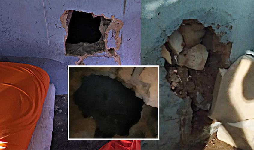 Fuga em massa é evitada no Urso Branco; celas já estavam interligadas 