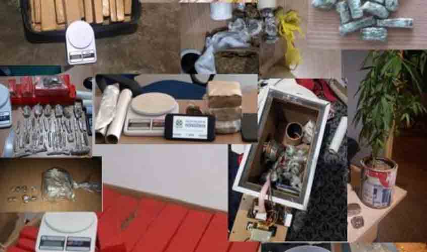 PMRO apreende quase 100 quilos de drogas e desarticula 24 pontos de vendas de drogas na região do Vale do Jamari