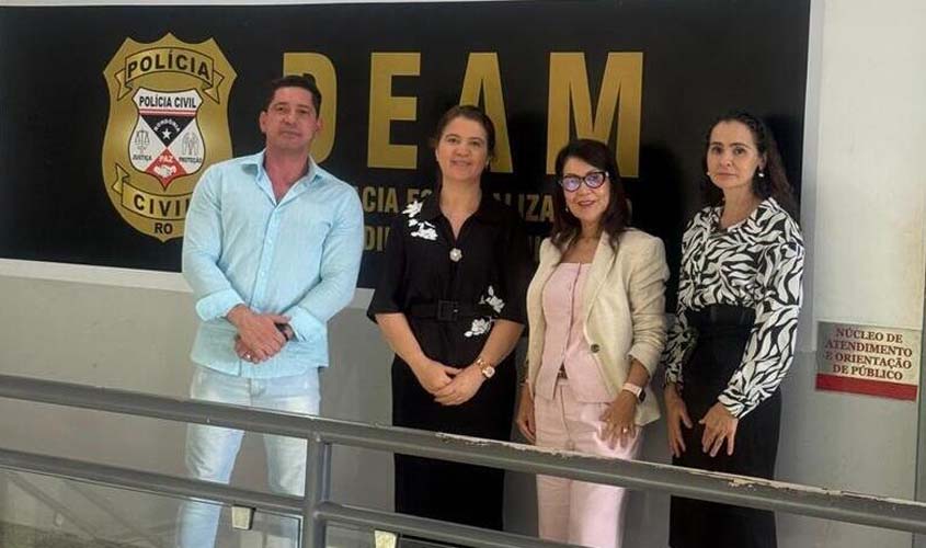 TJRO visita delegacia para reforçar proteção à mulher