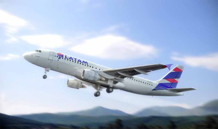 LATAM atinge 90% da oferta de assentos em Rondônia em junho