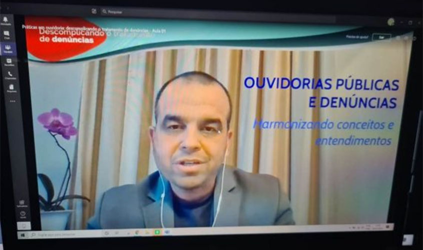 Ouvidores e interlocutores do governo de Rondônia recebem capacitação da Controladoria Geral da União