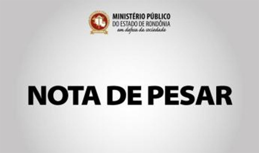 Nota de Pesar -  Gualter Fabrício Magalhães Cruz