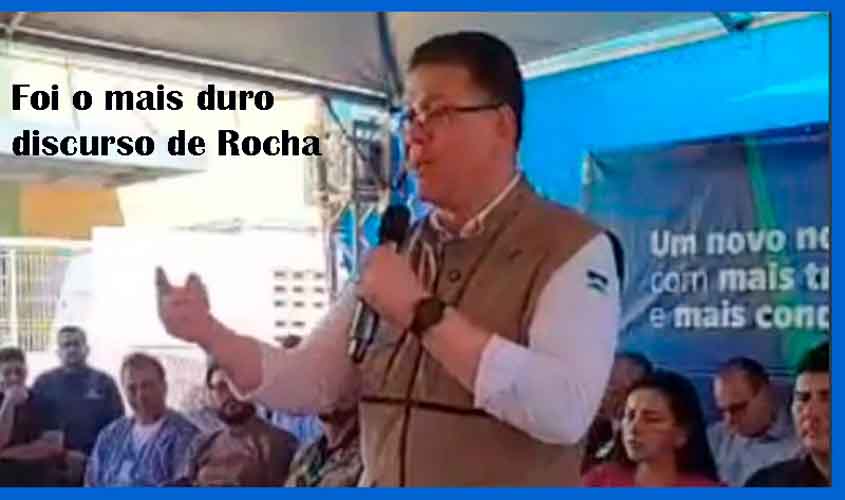 DISCURSO PESADO DE GUAJARÁ DEIXOU CLARO QUE ROCHA NÃO IRIA MANTER GONÇALVES AO SEU LADO