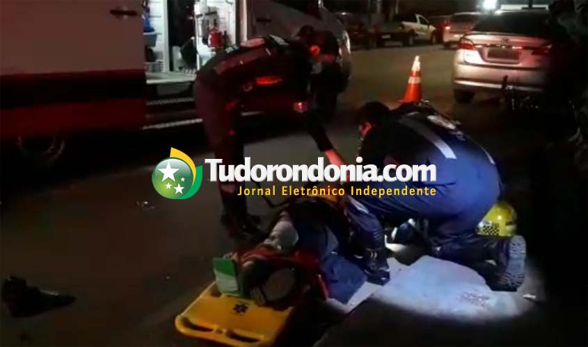Motociclista é atropelado por caminhonete após avançar preferencial de rua
