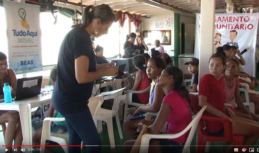 Vídeo - Justiça Itinerante: mais de 2 mil pessoas passaram pelo atendimento no barco da Justiça