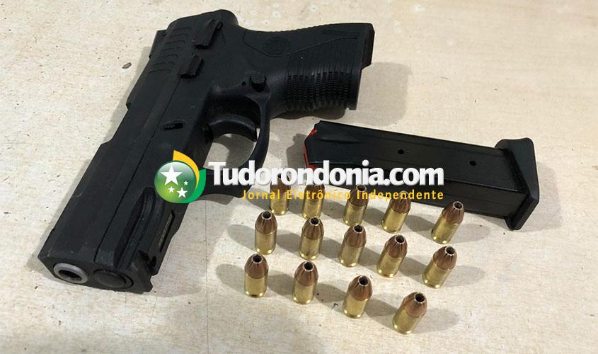 Homem é detido com pistola acusado de ameaçar banhista 