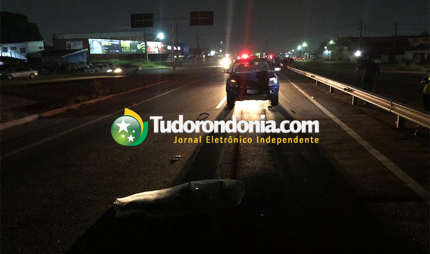 Caminhonete atropela e mata pedestre na BR-364 em Porto Velho