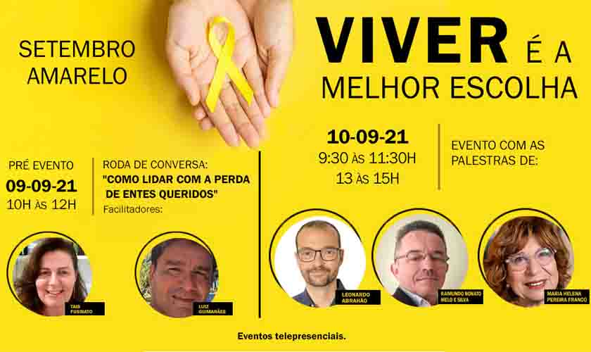 Setembro Amarelo: Justiça do Trabalho de RO e AC promove Roda de Conversa e palestras sobre prevenção ao suicídio