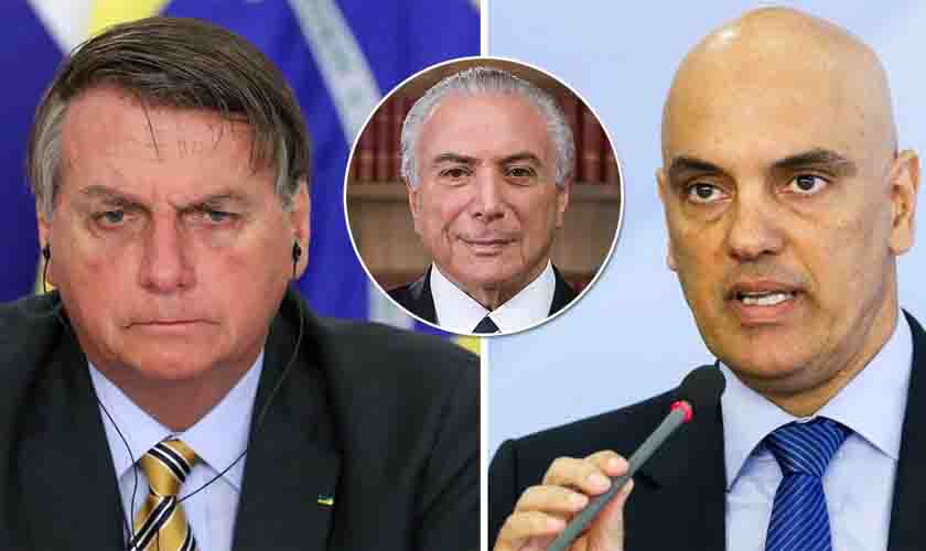 Por intermédio de Temer, Bolsonaro telefona para Alexandre de Moraes