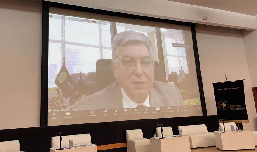 Presidente do TJRO apresenta Fórum Digital em congresso internacional