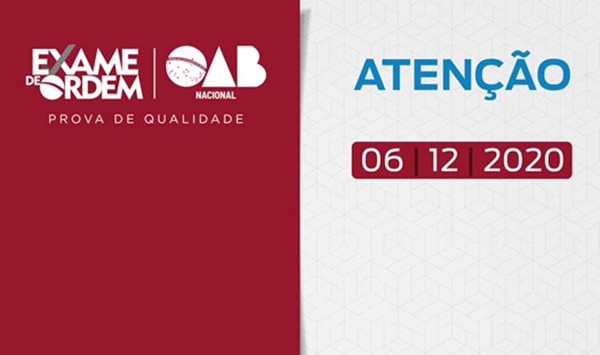 OAB confirma data do XXXI Exame de Ordem e publica cartilha com medidas da prevenção da Covid-19