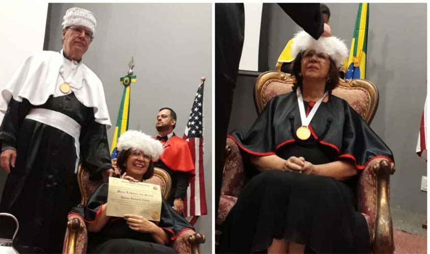 Professora recebe título de Doutor Honoris Causa em Brasília