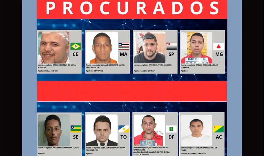 Ministério da Justiça lança site de foragidos mais procurados